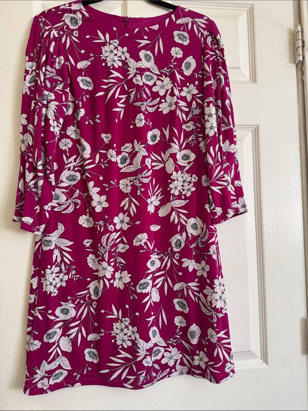 Jessica Howard Magenta Floral Midi Dress